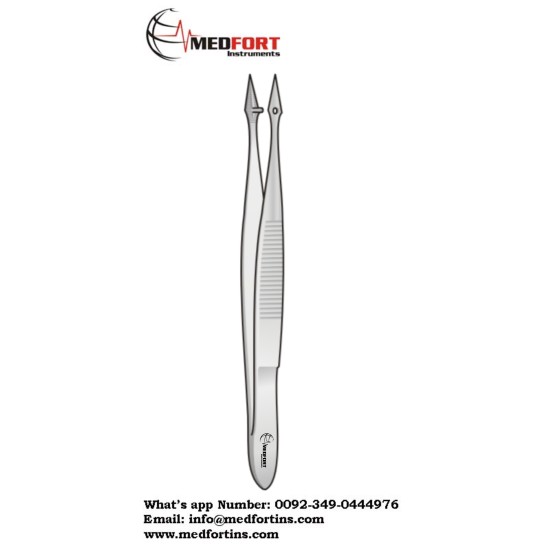 HUNTER TISSUE FORCEPS,CURVED 105MM