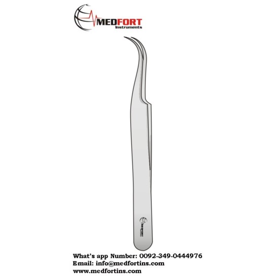 JEWELER FORCEPS,CURVED 11,5 CM