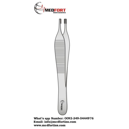 FORCEPS ADSON-BROWN 6 X 6 TEETH 120MM