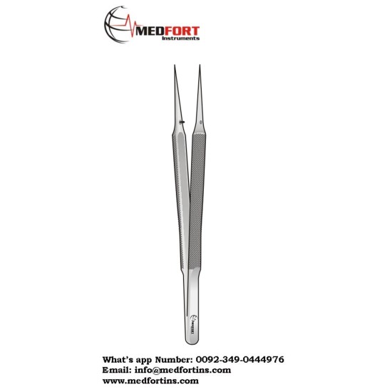 BROCK MICRO FORCEPS ,CURVED 130MM