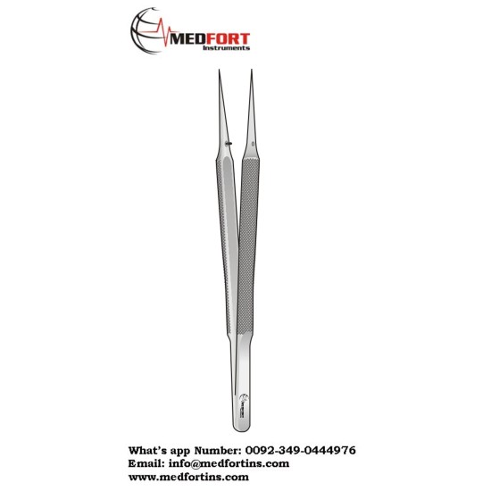 MICRO FORCEPS, CURVED, 6X0,3 MM,