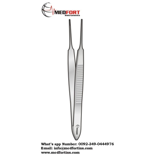 GRAEFE TISSUE FORCEPS ,CURVED 65MM