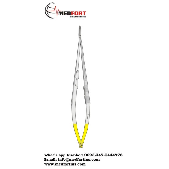 FORCEPS NEEDLE HOLDER CASTROVIEJO CURVED 180MM