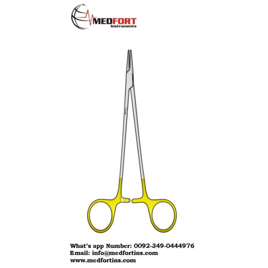 DE BAKEY NEEDLE HOLDER  ,SEERATED ,TC 230MM