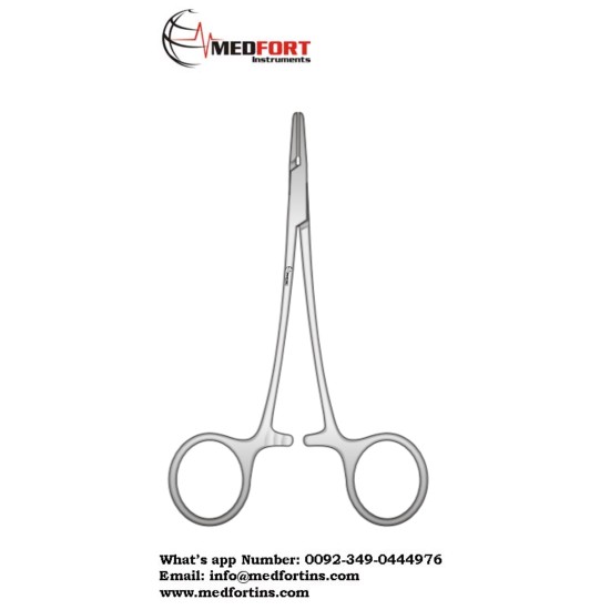 NEEDLE HOLDER, STRAIGHT,SERRATED 12 CM