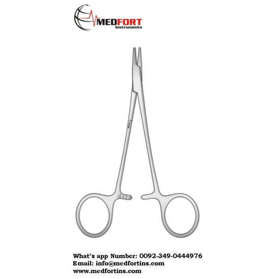 NEEDLE HOLDER DERF, STRAIGHT, 12,5 CM