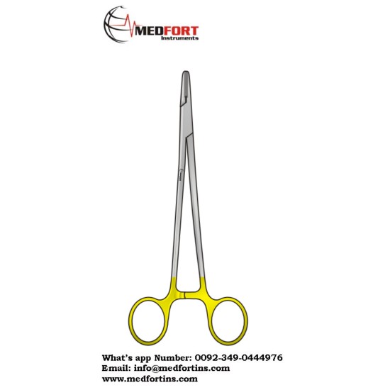 MAYO NEEDLE HOLDER CURVED  ,TC 140MM